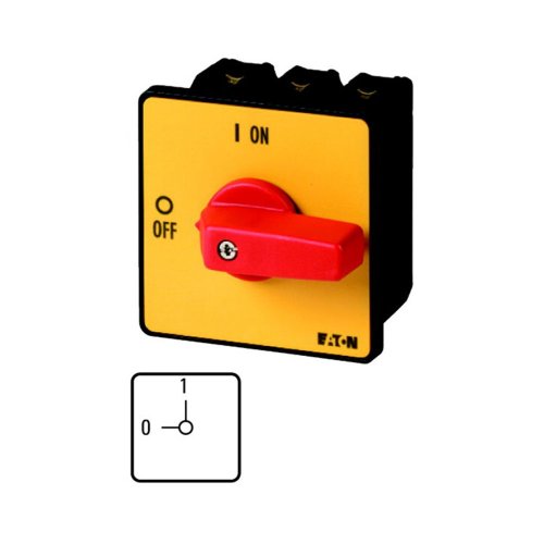 Eaton AAN-UIT-schakelaar, 3-polig, 80 A, NOOD-UIT-functie, inbouw - Eaton ep 400932 l - 20069110