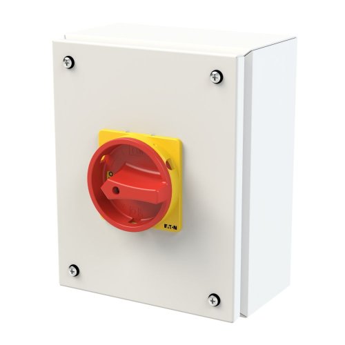 Eaton Stalen behuizing met lastscheider 100A 3P draaigreep rood/geel vergren - Eaton ep 400959 l - 20063745