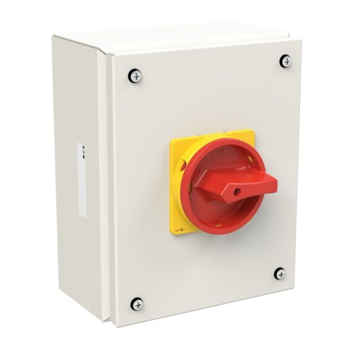 Eaton Stalen behuizing met lastscheider 100A 3P draaigreep rood/geel vergren - Eaton ep 400959 r - 20063745