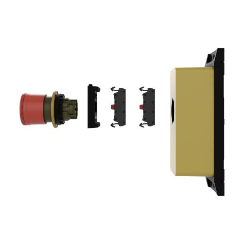 Eaton NOOD-UIT, rood, 30mm, trekontgrendeld, onverlicht, 1 nc, in vlakke beh - Eaton ep 401514 c - 20069248