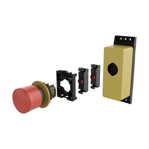 Eaton NOOD-UIT, rood, 30mm, trekontgrendeld, onverlicht, 1 nc, in vlakke beh - Eaton ep 401514 l - 20069248