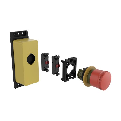 Eaton NOOD-UIT, rood, 30mm, trekontgrendeld, onverlicht, 1 nc, in vlakke beh - Eaton ep 401514 r - 20069248