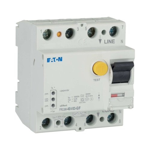Eaton Aardlekschakelaar digitaal (RCCB) FRCDM, 40A, 4P, 300mA, F-type - Eaton ep 501265 r - 20069250