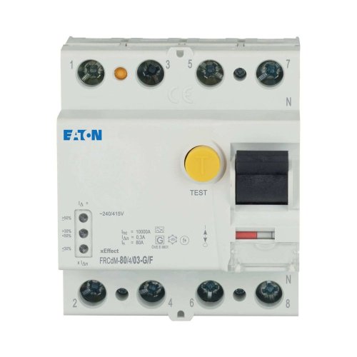 Eaton Aardlekschakelaar digitaal (RCCB) FRCDM, 80A, 4P, 300mA, F-type - Eaton ep 501279 c - 20069252