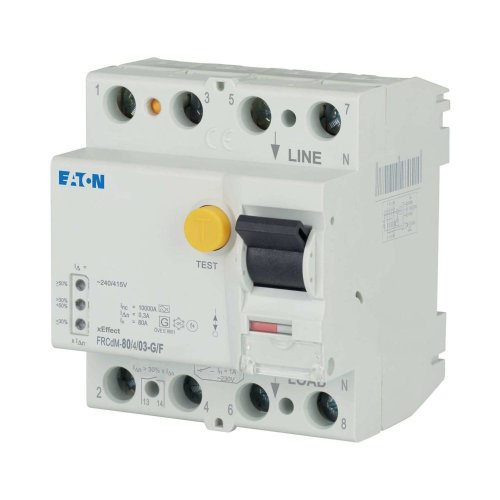 Eaton Aardlekschakelaar digitaal (RCCB) FRCDM, 80A, 4P, 300mA, F-type - Eaton ep 501279 l - 20069252