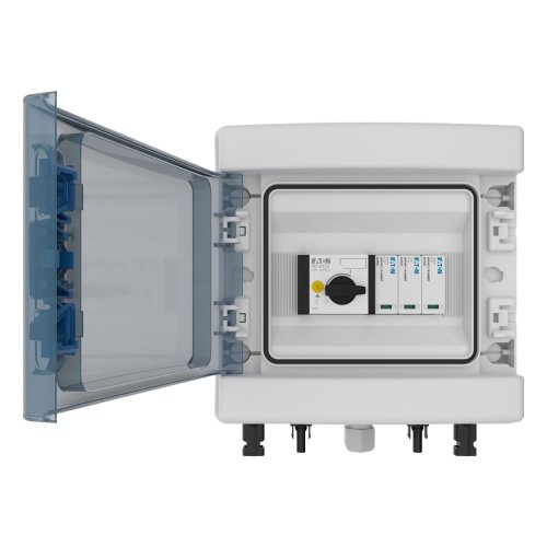 Eaton Photovoltaic DC string kast, 1x IN + 1x OUT, PKZ-SOL, SPD Type2, MC4 b - Eaton ep 501984 do - 20069286