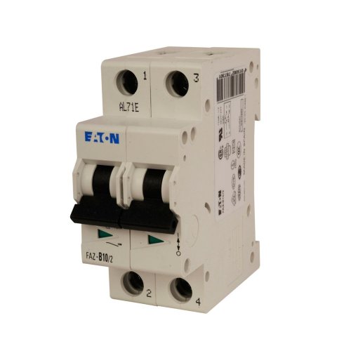 Eaton Installatie-automaat (MCB) FAZ, 2P, 10A, D-curve, 15kA - Eaton faz b102 l - 20067894