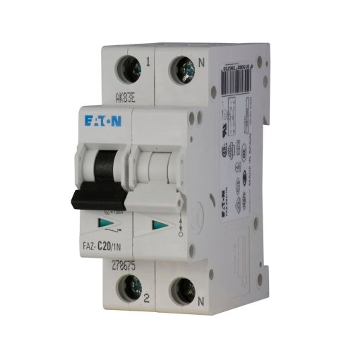 EATON automaat c20a 2p FAZ-C20/1N - Eaton faz c201n l - 11007354