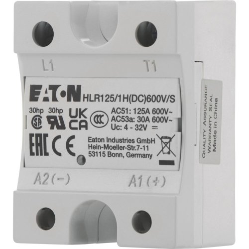 Eaton Solid state relais, 1 fase, stuurspanning 4-32VDC, no heatsink, out 60 - Eaton hlr125 1hdc600v s l - 20068852