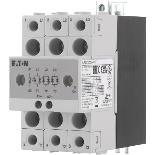 Eaton Solid state relais, 3 fase, stuurspanning 4-32VDC, heatsink, out 600VA - Eaton hlr20 3dc600v l - 20068842