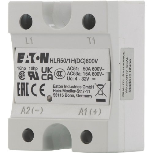 Eaton Solid state relais, 1 fase, stuurspanning 4-32VDC, no heatsink, out 60 - Eaton hlr50 1hdc600v l - 20068849