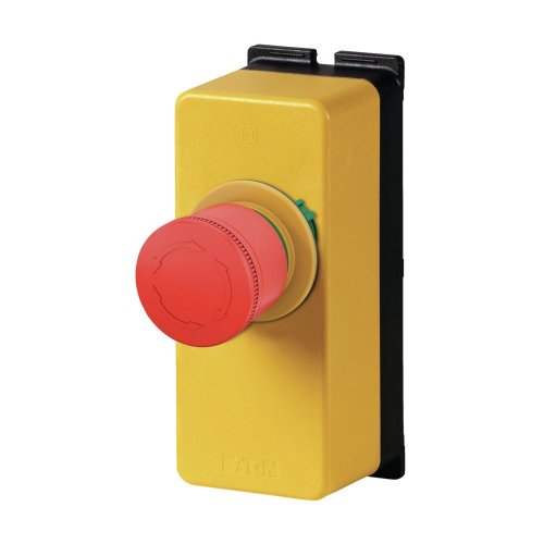 Eaton NOOD-STOP-/NOOD-UIT-drukknop, in behuizing, Paddestoelvormig, 30 mm, O - Eaton m22 pvt30 fk11 fiy1 l - 20064075