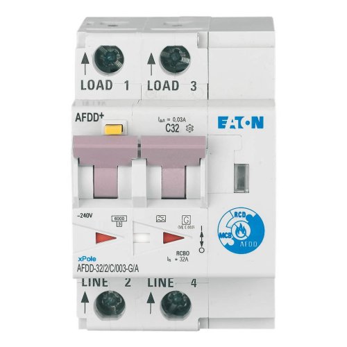 Eaton Vlamboogautomaat (AFDD) 32A 2p C-kar 30mA kortvertraagd - Eaton mb 300158 c - 20069302