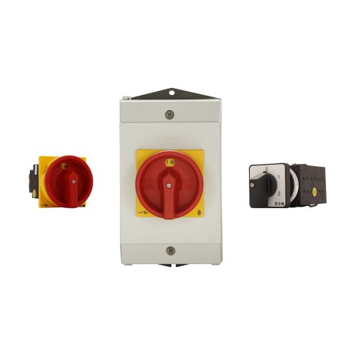 Eaton Hoofdschakelaar, 6-polig + 1MC + 1VC, 63 A, HOLD-functie, 90 &deg;, afslui - Eaton rotary cam fm - 20064731