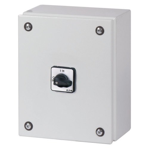 Eaton Stalen behuizing met nokkenschakelaar 32A 6P draaigreep zwart 1NO/1NC - Eaton se2 black knb l - 20063800