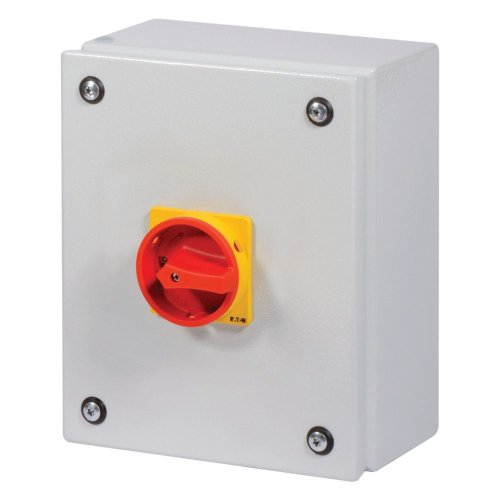 Eaton Stalen behuizing met nokkenschakelaar 32A 8P draaigreep rood/geel verg - Eaton se2 red yellow svb l - 20063798