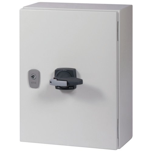 Eaton Stalen behuizing met lastscheider 160A 4P draaigreep grijs vergrendelb - Eaton se4 black k3 l - 20063704