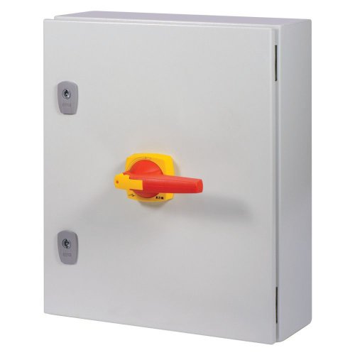 Eaton Stalen behuizing met lastscheider 400A 4P draaigreep rood/geel vergren - Eaton se5 red yellow k3 l - 20063717