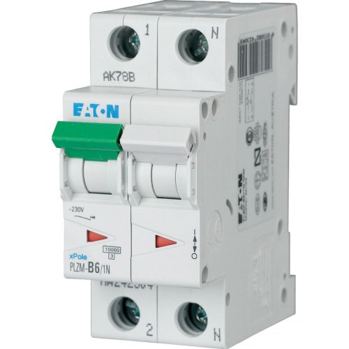 Eaton Installatie-automaat (MCB) PLZM, 6A, 1P+N, B-kar., 10ka - Eaton sg52711 l - 20066508