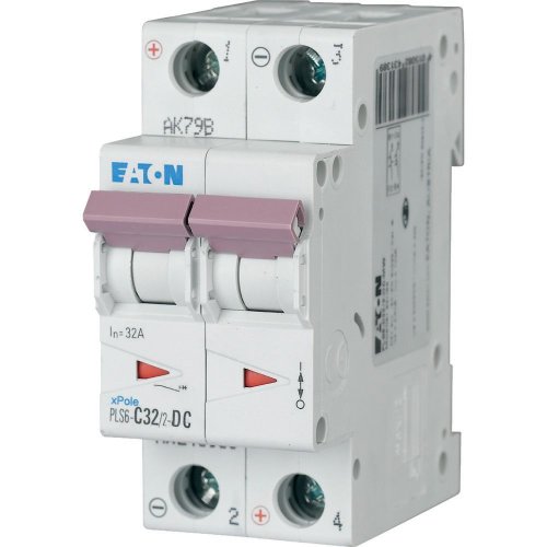 Eaton Installatie-automaat (MCB) PLS6, 32A, 2P, C-kar., DC, 6ka - Eaton sg55411 l - 20066783