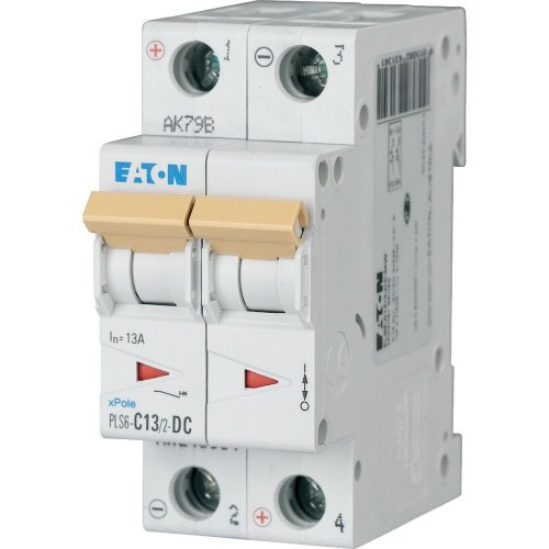 Eaton Installatie-automaat (MCB) PLS6, 13A, 2P, C-kar., DC, 6ka - Eaton sg55711 l - 20066779