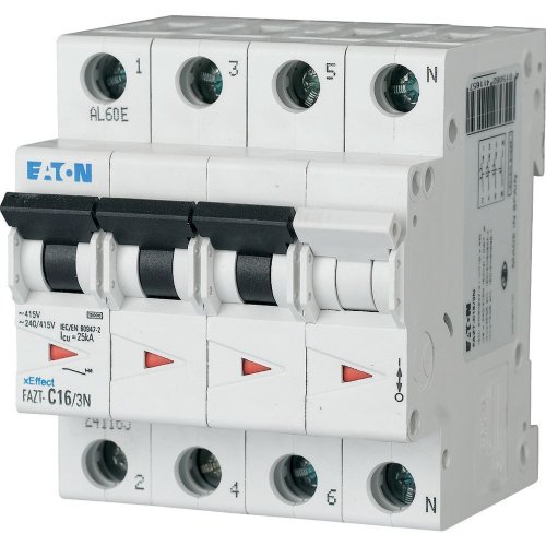 Eaton Installatie-automaat (MCB) FAZT, 3P+N, 16A, D-curve, 25kA - Eaton sg55912 l - 20066479