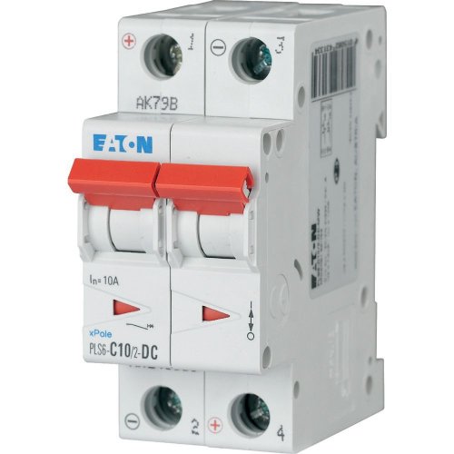 Eaton Installatie-automaat (MCB) PLS6, 10A, 2P, C-kar., DC, 6ka - Eaton sg56111 l - 20066778