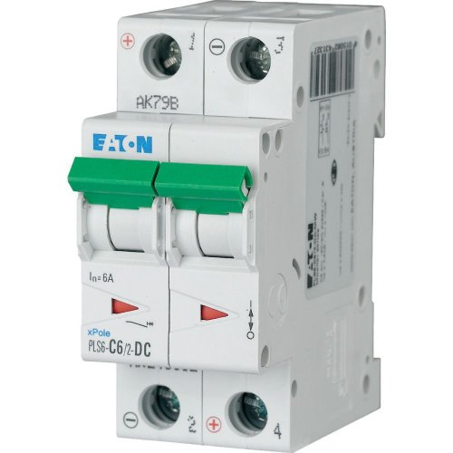 Eaton Installatie-automaat (MCB) PLS6, 6A, 2P, C-kar., DC, 6ka - Eaton sg56211 l - 20066777