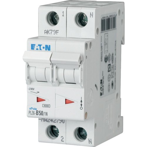 Eaton Installatie-automaat (MCB) PLZ6, 50A, 1P+N, B-kar., 6ka - Eaton sg58611 l - 20066676