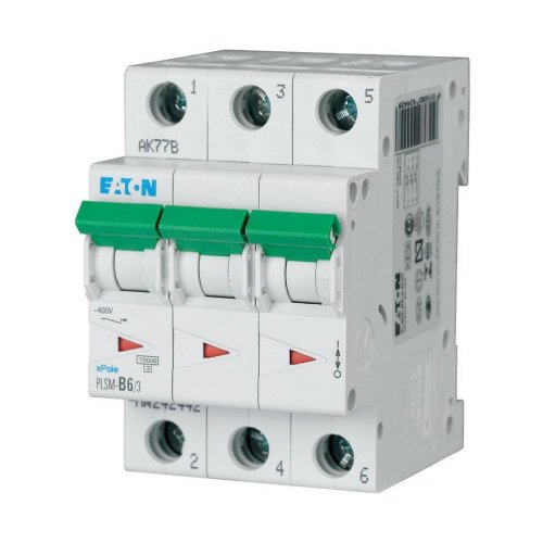 Eaton Installatie-automaat (MCB) PLSM, 6A, 3P, D-kar., 10ka - Eaton sg63111 l - 20066584