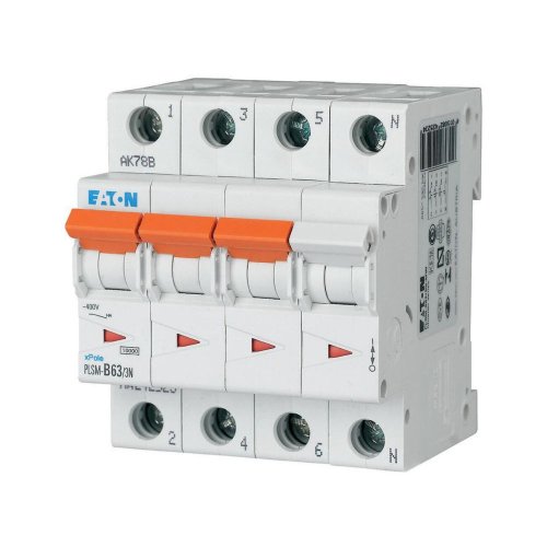 Eaton Installatie-automaat (MCB) PLSM, 63A, 3P+N, B-kar., 10ka - Eaton sg65611 l - 20066601