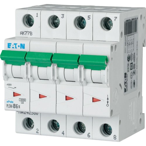 Eaton Installatie-automaat (MCB) PLSM, 6A, 4P, C-kar., 10ka - Eaton sg67011 l - 20066630