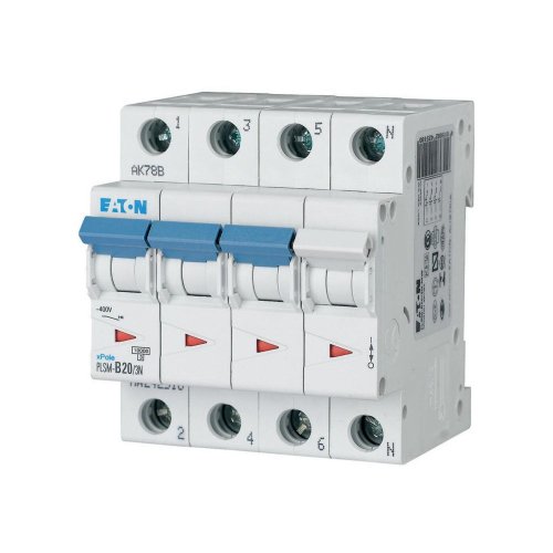 Eaton Installatie-automaat (MCB) PLSM, 20A, 3P+N, B-kar., 10ka - Eaton sg67411 l - 20066596