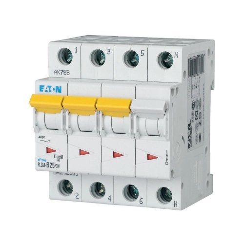 Eaton Installatie-automaat (MCB) PLSM, 25A, 3P+N, B-kar., 10ka - Eaton sg67511 l - 20066597