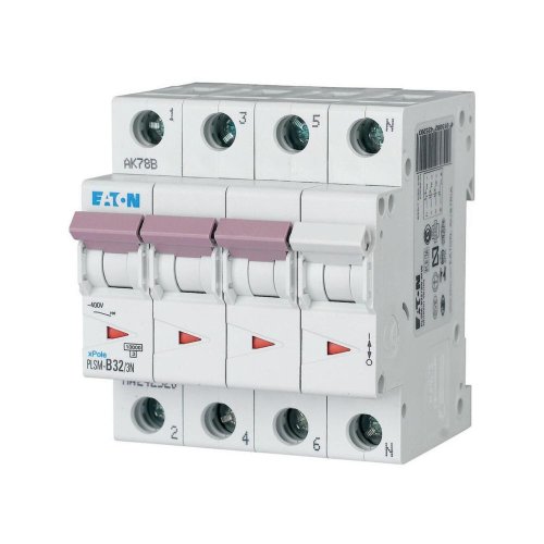 Eaton Installatie-automaat (MCB) PLSM, 32A, 3P+N, D-kar., 10ka - Eaton sg67611 l - 20066618