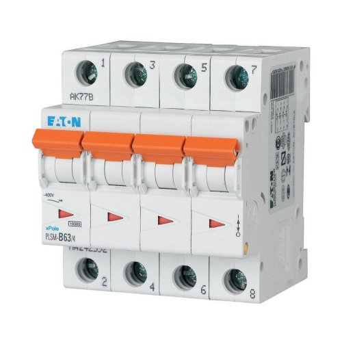 Eaton Installatie-automaat (MCB) PLSM, 63A, 4P, B-kar., 10ka - Eaton sg68911 l - 20066629