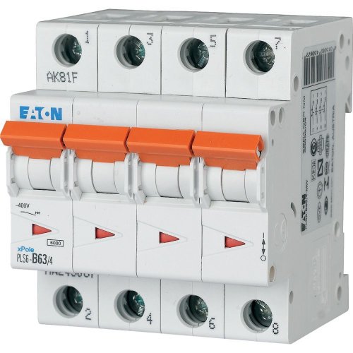 Eaton Installatie-automaat (MCB) PLS6, 63A, 4P, B-kar., 6ka - Eaton sg70411 l - 20066757