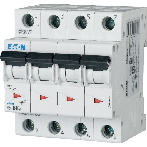 Eaton Installatie-automaat (MCB) PLS6, 40 A, 4P, B-kar., 6ka - Eaton sg70911 l - 20066755