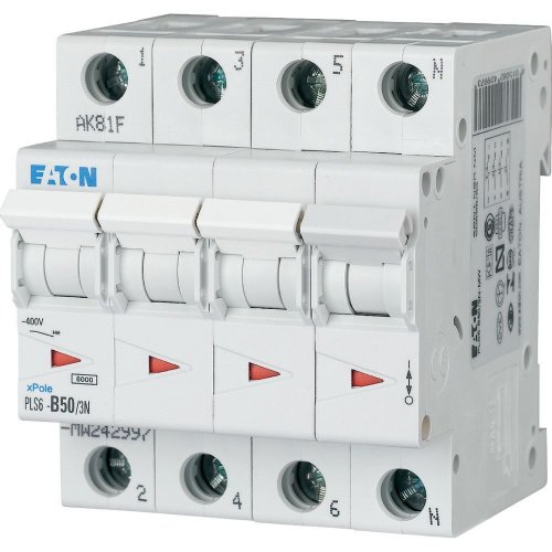 EATON automaat 3p+n b50 PLS6-B50/3N-MW - Eaton sg71911 l - 11008231