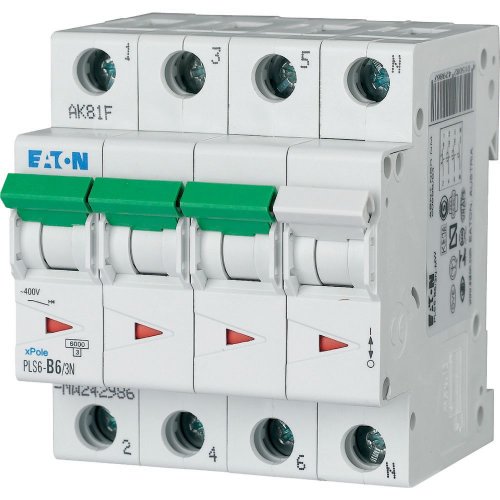 Eaton Installatie-automaat (MCB) PLS6, 6A, 3P+N, B-kar., 6ka - Eaton sg72411 l - 20066728