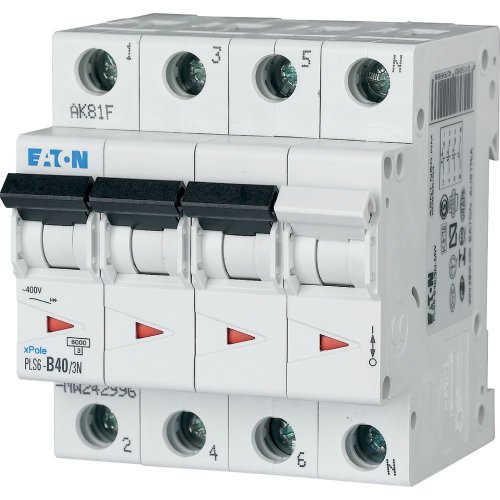 Eaton Installatie-automaat (MCB) PLS6, 40A, 3P+N, B-kar., 6ka - Eaton sg73311 l - 20066735