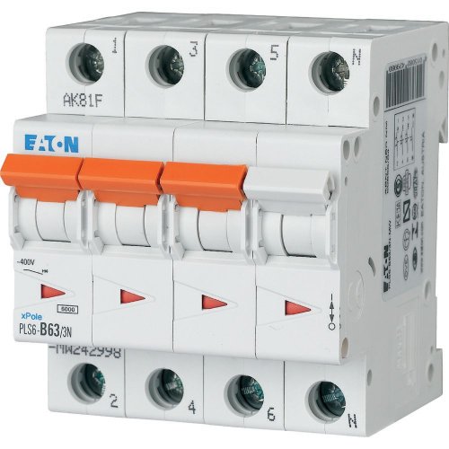EATON automaat c63 3p+n PLS6-C63/3N-MW - Eaton sg73911 l - 11010803