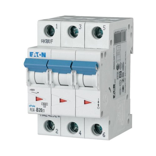 Eaton Installatie-automaat (MCB) PLS6, 20A, 3P, B-kar., 6ka - Eaton sg74811 l - 20066712