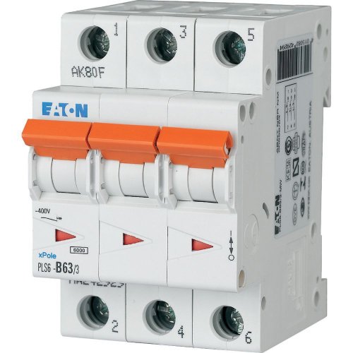 Eaton Installatie-automaat (MCB) PLS6, 63A, 3P, C-kar., 6ka - Eaton sg75411 l - 20066727