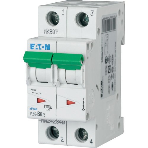 Eaton Installatie-automaat (MCB) PLS6, 6A, 2 P, C-kar., 6ka - Eaton sg76811 l - 20066698