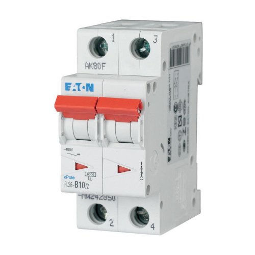 Eaton Installatie-automaat (MCB) PLS6, 10A, 2 P, C-kar., 6ka - Eaton sg77111 l - 20066699
