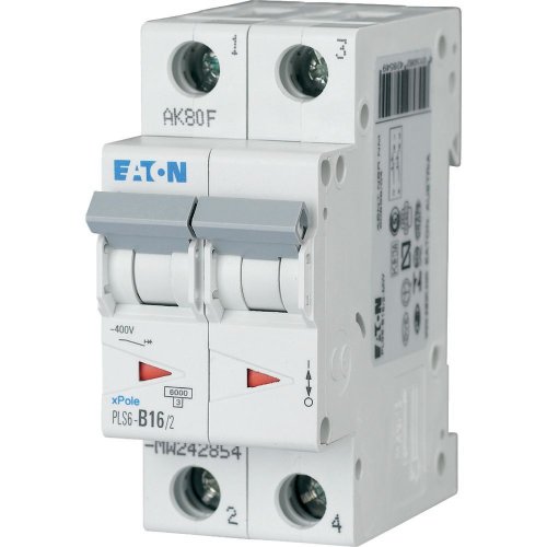 Eaton Installatie-automaat (MCB) PLS6, 16A, 2 P, C-kar., 6ka - Eaton sg77811 l - 20066701
