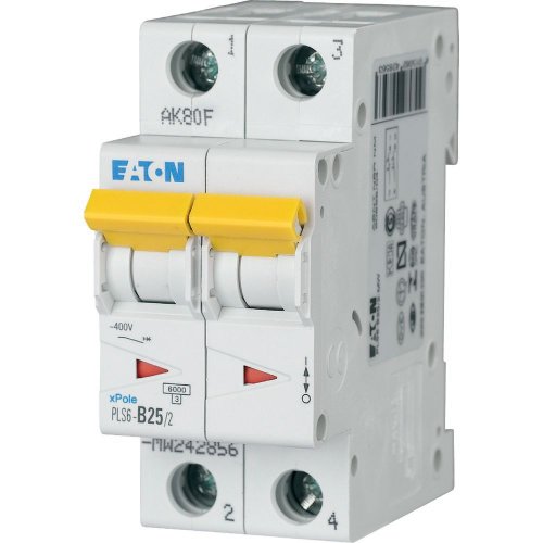 Eaton Installatie-automaat (MCB) PLS6, 25A, 2P, B-kar., 6ka - Eaton sg78311 l - 20066693