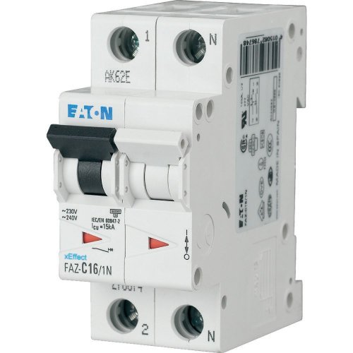 Eaton Installatie-automaat (MCB) FAZ6, 1P+N, 2A, B-curve, 6/10kA - Eaton wa sg00514 l - 20061648