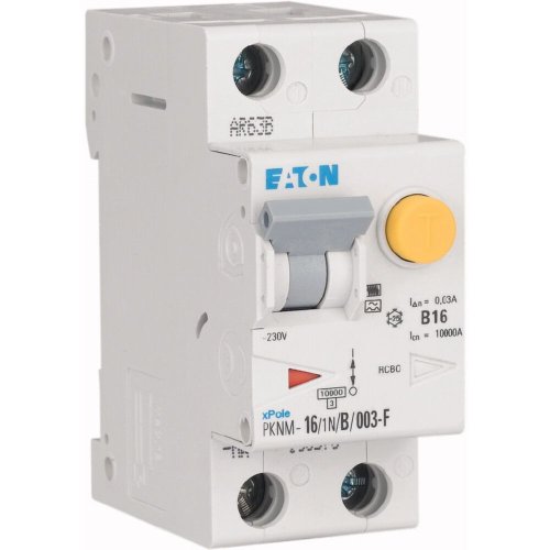 Eaton Aardlekautomaat (RCBO) PKNM, B-kar., 2P incl. N, 16 A, 100 mA, 10kA, F - Eaton wa sg02718 l - 20063546